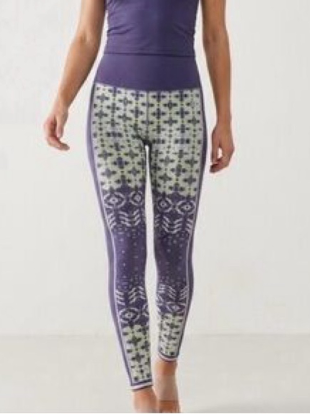 Free People FP Movement Myoko Jacquard Base Leggings Size M/L NWOT